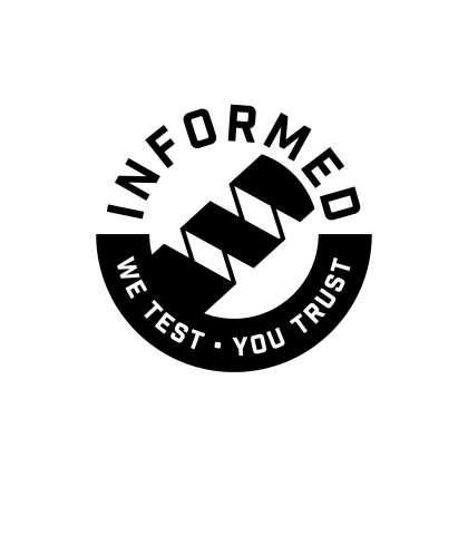Informed Protein - White Duo Logo